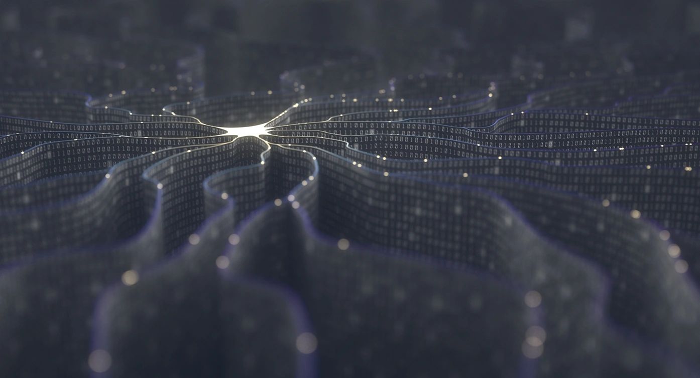 AI neural network visualization